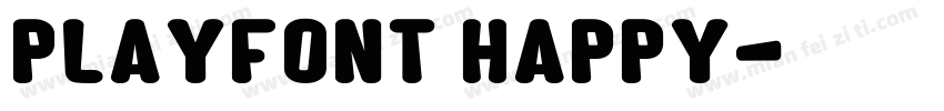 PlayFont happy字体转换